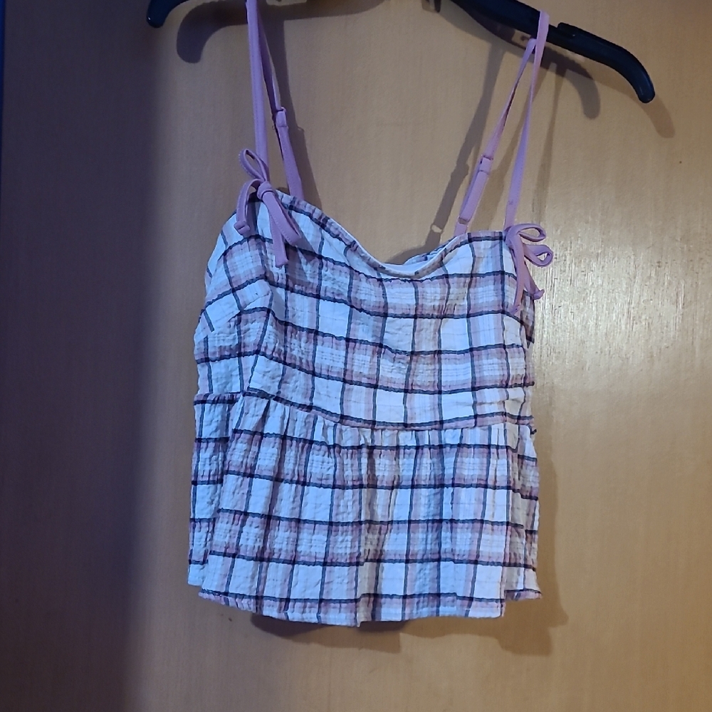 Plaid Camisole Top